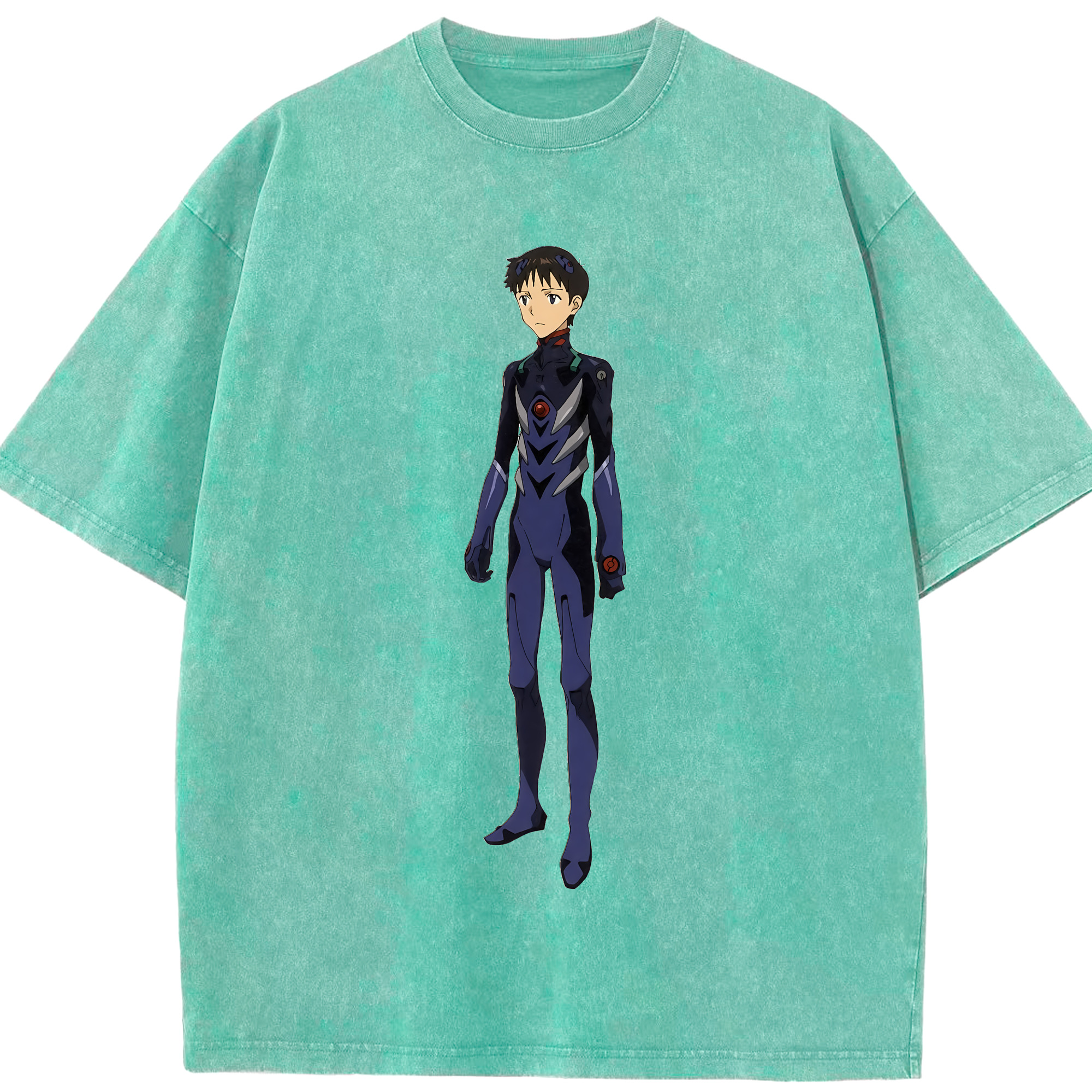 （画像用） EVA 新世紀エヴァンゲリオン 綿100% ヴィンテージ風 半袖Tシャツ（フロントプリント）